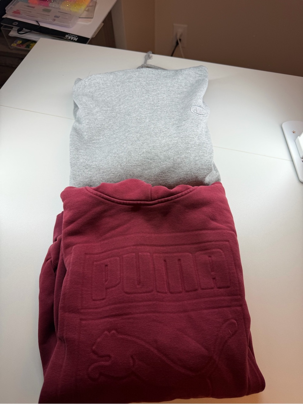 Men's Sweatshirt Bundle in Maroon and Light Gray